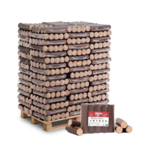 Spark Buchen Holzbriketts rund 960 kg – 96 x 10 kg für Kamin und Ofen
